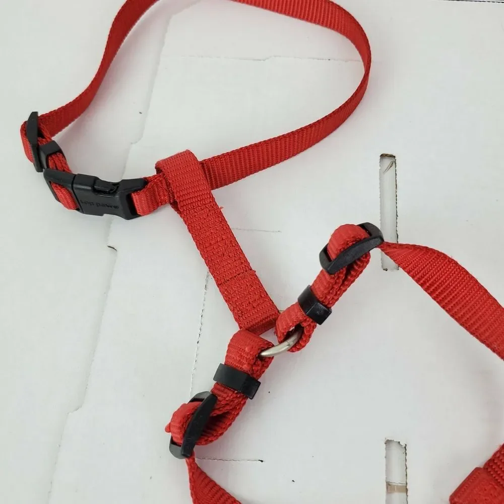 Top Paw Signature Adjustable Dog Harness Red‎ Size Small